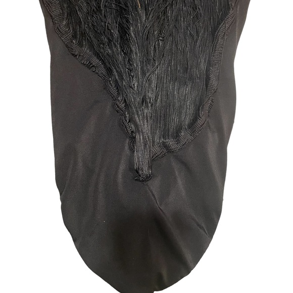 VTG black Flapper fringe dance costume - Picture 7 of 11